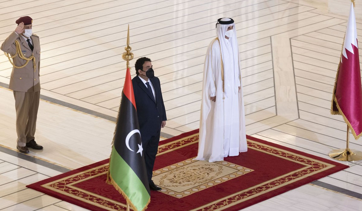 HH the Amir Holds Talks with Chairman of Libyan Presidential Council